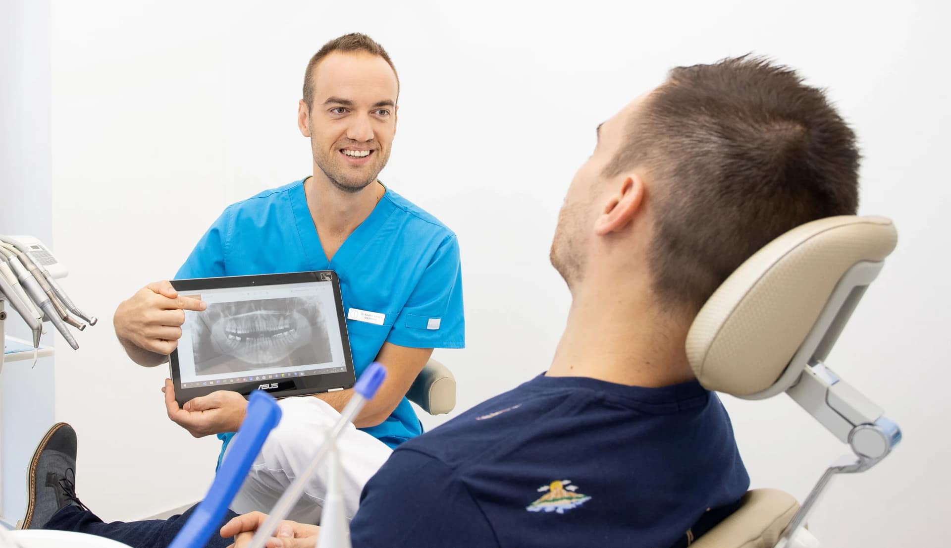 Consultation before dental implant placement